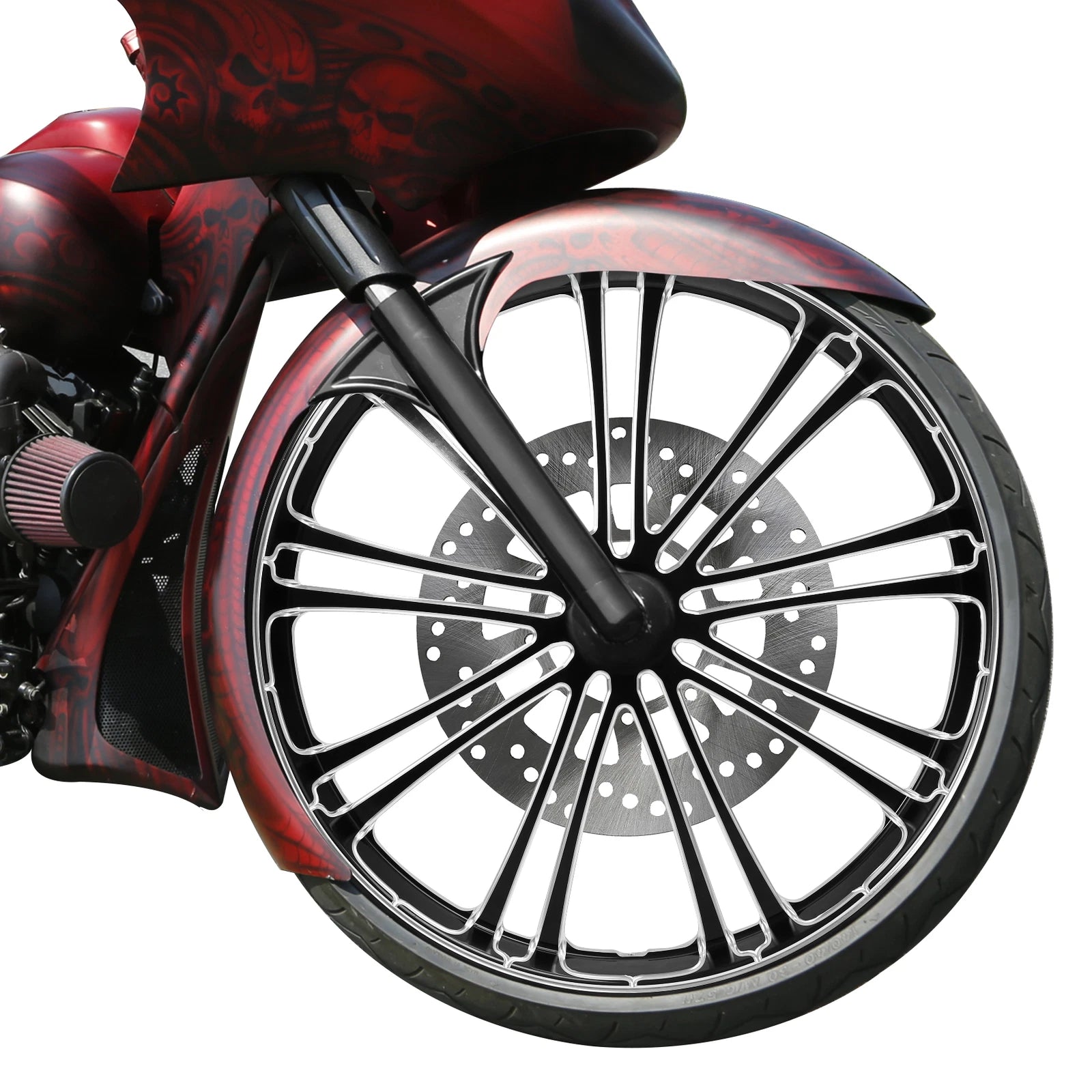 30" Front Wheel Rim & Single Disc Hub for Harley Touring Street Glide (2008–2025)