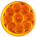 10x 2" Amber Round LED Tail Signal Side Marker Lights for Truck Trailer