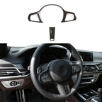 Carbon Fiber Steering Wheel Cover Trim for BMW 3 4 Series G20 G42 (2019-2023)