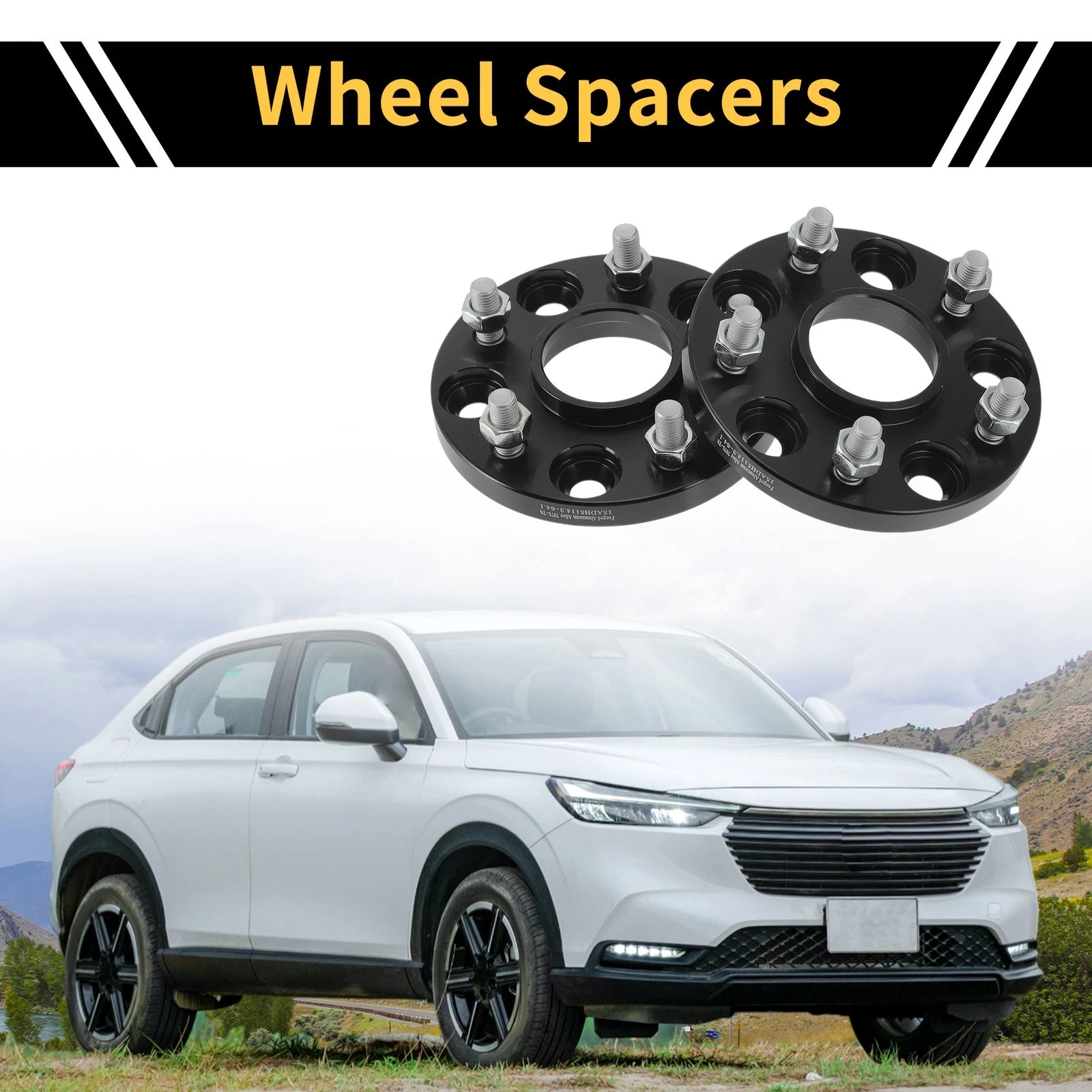 2X 5x114.3mm Wheel Spacers 64.1mm M12x1.5mm for Honda CR-V, Odyssey 