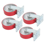Set of 4 Heavy Duty Swivel Caster Wheels 6" Polyurethane 4800Lbs