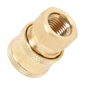2X Pressure Washer Coupler Brass Fittings 1/4 Inch Quick Connect
