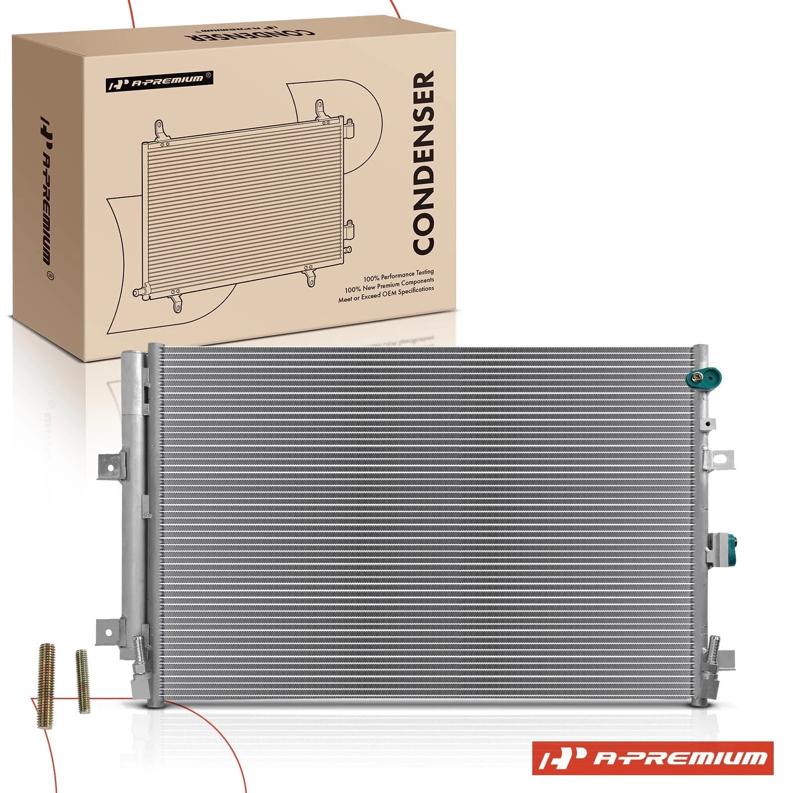 A/C Condenser with Bracket & Receiver Drier for Ford Edge (2015–2017)