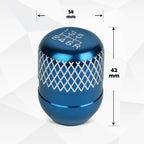 Netted Style 6-Speed Shift Knob for Universal Fit (42mm, Baby Blue)