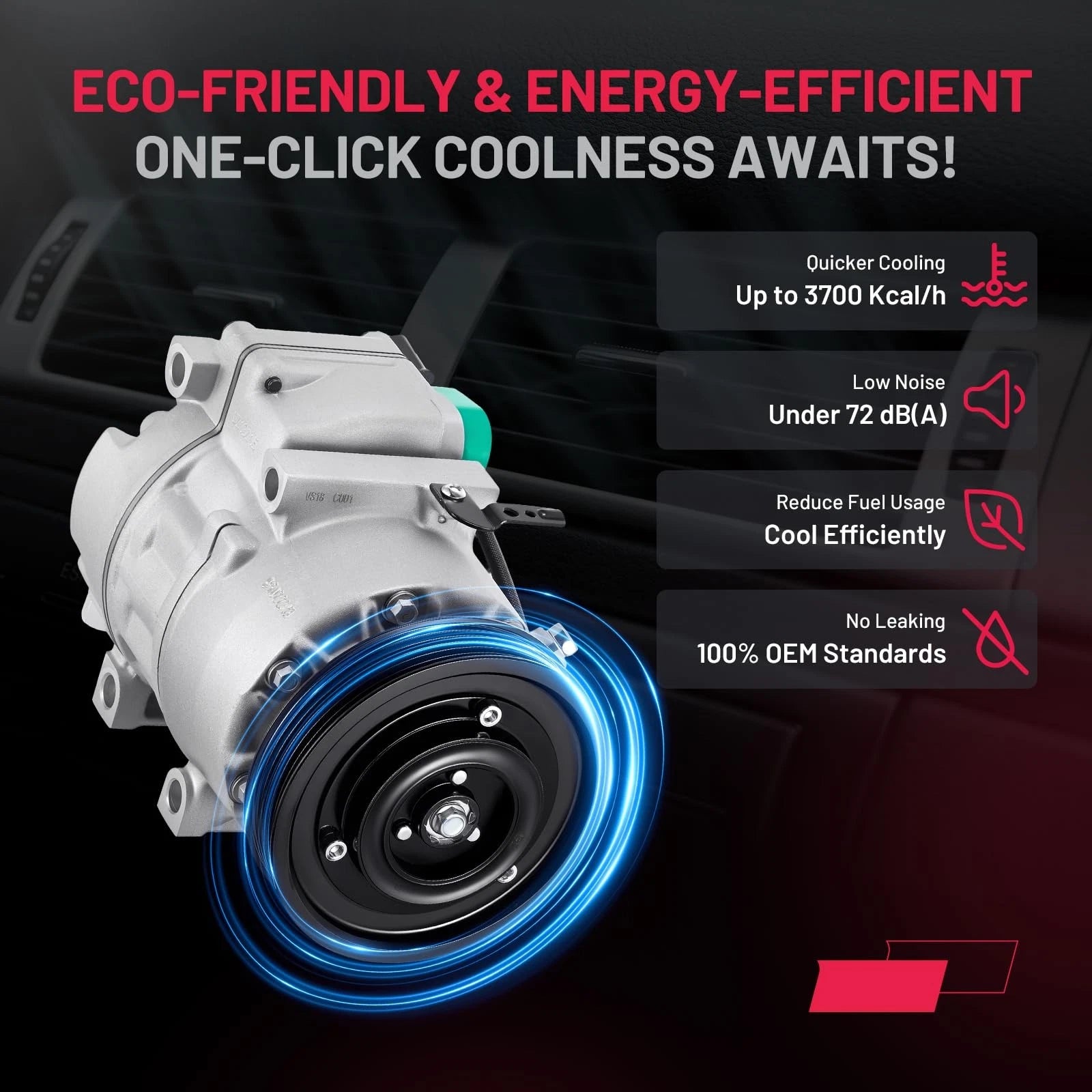 A/C Compressor for Audi A1 (2016) & Volkswagen Golf R (2017–2018)