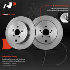 Set of 2 Rear Disc Brake Rotors for Subaru BRZ, Toyota 86 (2017–2020)