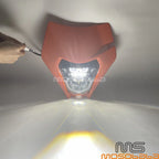 Universal Black Headlight LED Light for KTM EXC 250 300 350 450