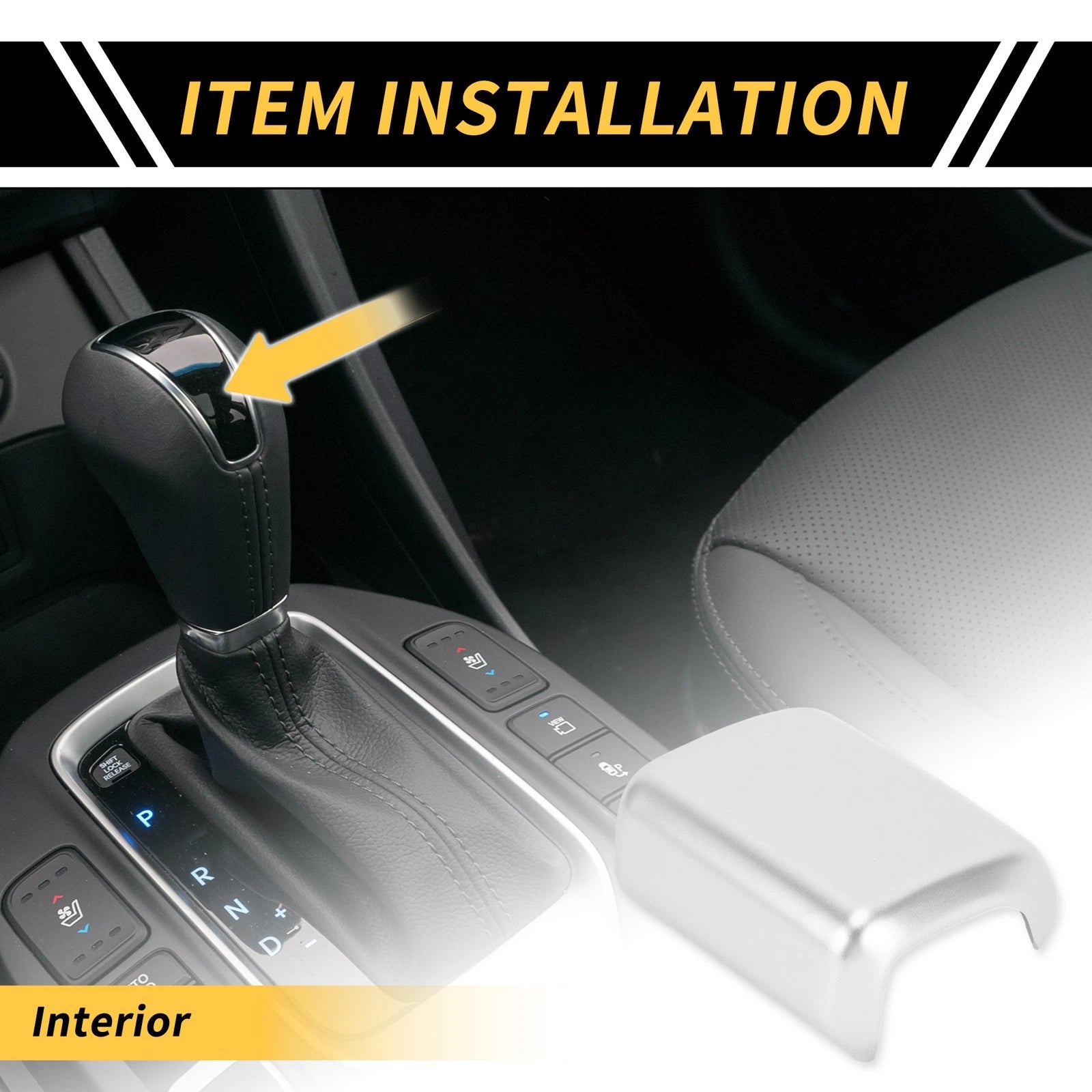Gear Shift Knob Head Cover Trim for Toyota Tundra (2022–2024)