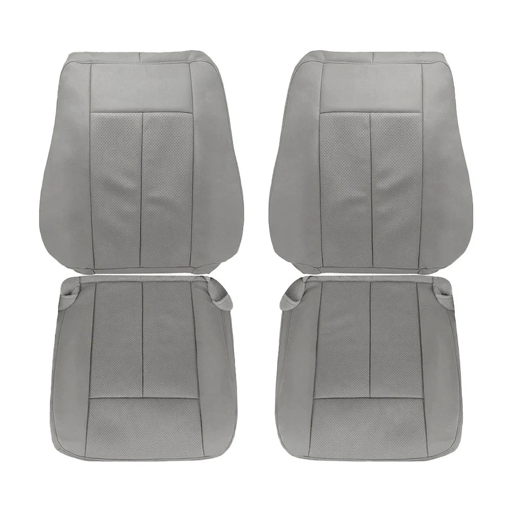 Set of 2 Leather Covers for Ford Expedition (2007–2014) Stone Gray
