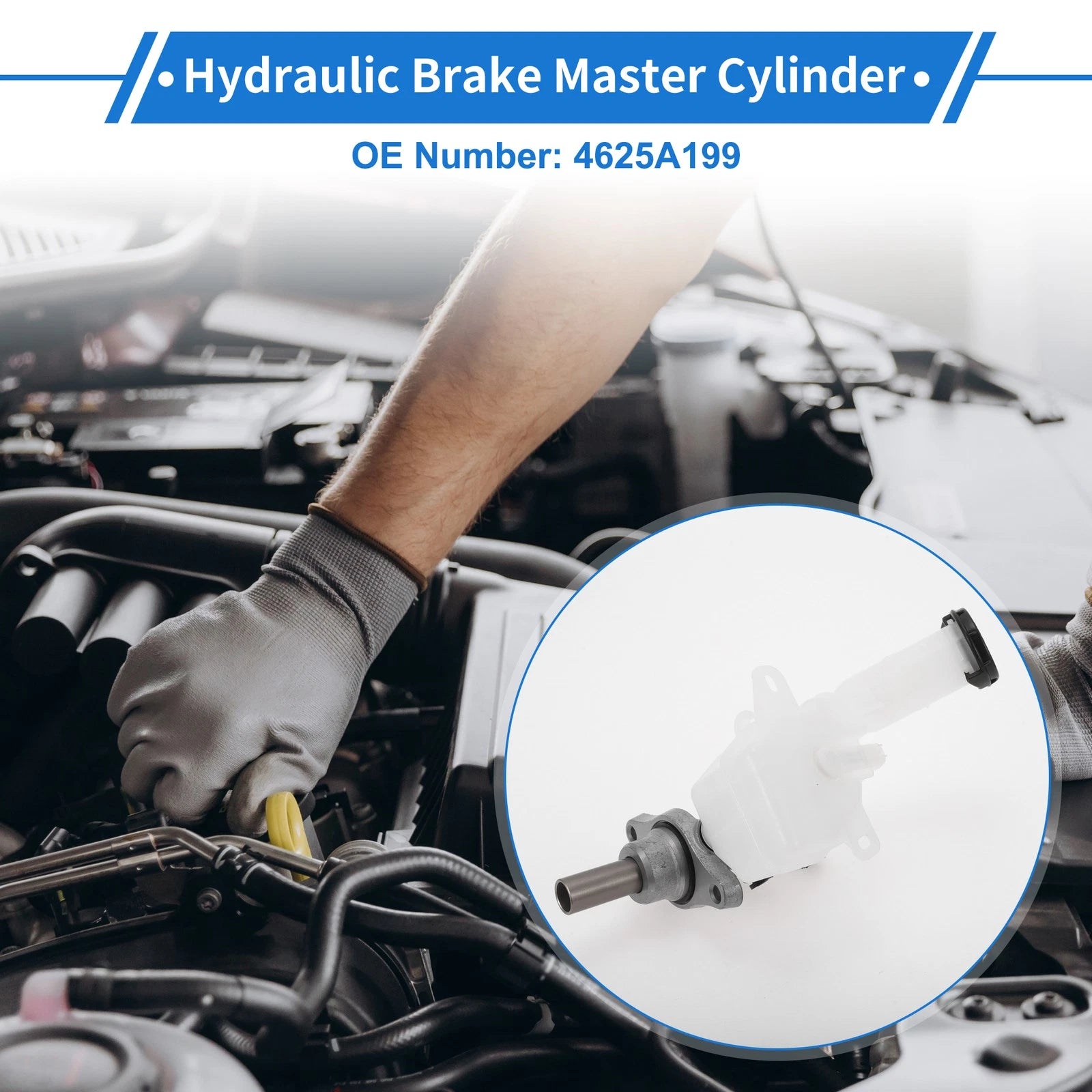 Brake Master Cylinder with Reservoir No. 4625A199 for Mitsubishi Lancer (2006–2017)