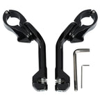 1 1/4" Long Angled Adjustable Highway Footpeg Mount for Harley