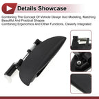Exterior Door Handle for Hyundai Atos Front Right Black ABS (2000-2003)