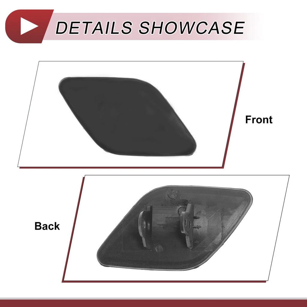 Front Right Bumper Trim Nozzle Cover for BMW X6 (2008–2014) No. 51657052428 Black