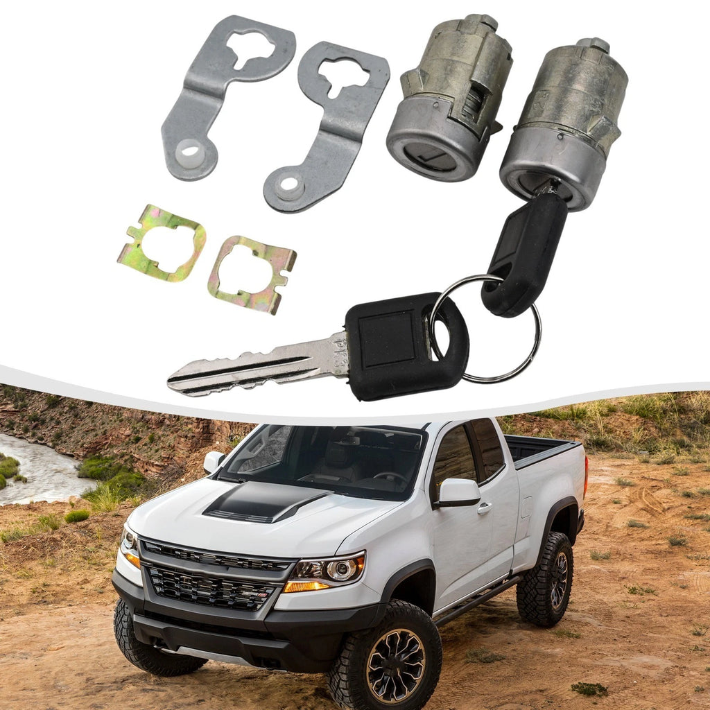 Lock Cylinder Set with Keys for Cadillac Chevrolet GMC