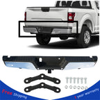 Chrome Steel Rear Step Bumper for Ford F-150 (2015–2020)