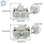 Set of 4 Brake Calipers for Toyota Sienna (2004–2010) Front & Rear
