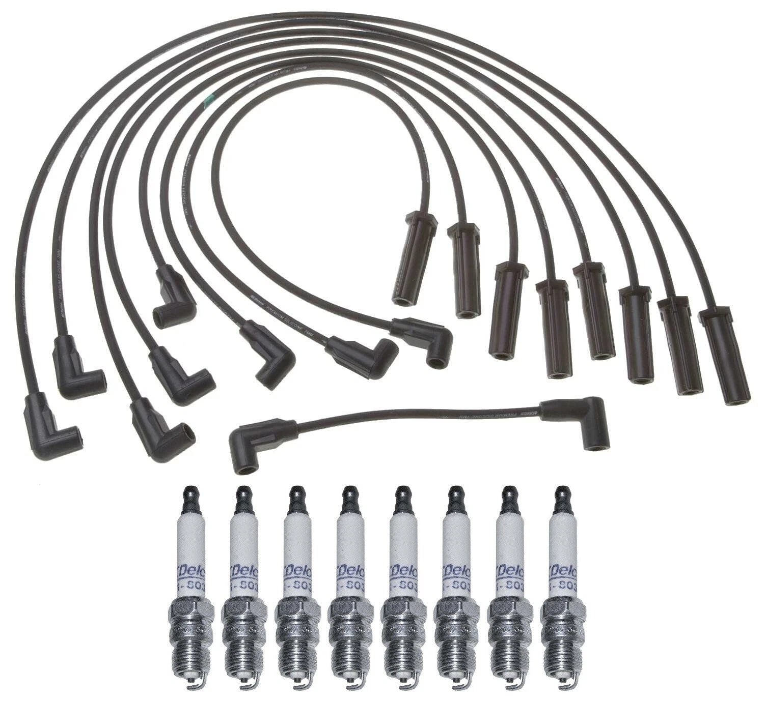 Pro Ignition Wire Set & ACDelco .045" Spark Plugs Kit for K2500 V8 (1996–2000)