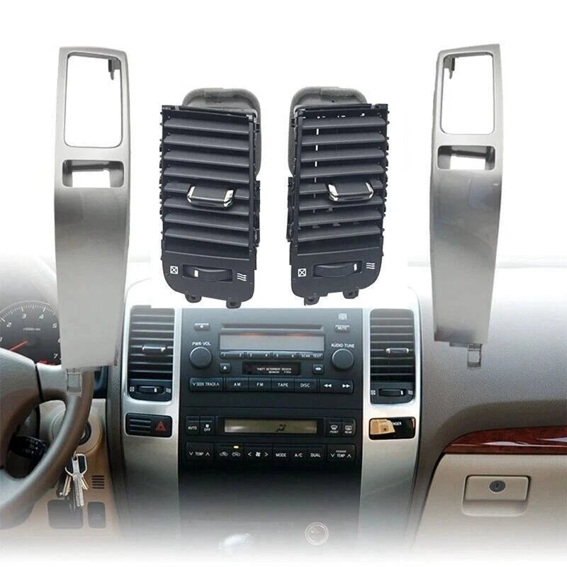 2Pcs Dashboard Air Vent Sensor Panel for Toyota Land Cruiser Prado (2003–2009)
