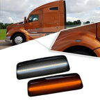 Smoked LED Wheel Fender Side Marker Parking Lights for Kenworth T680 (2013–2017)