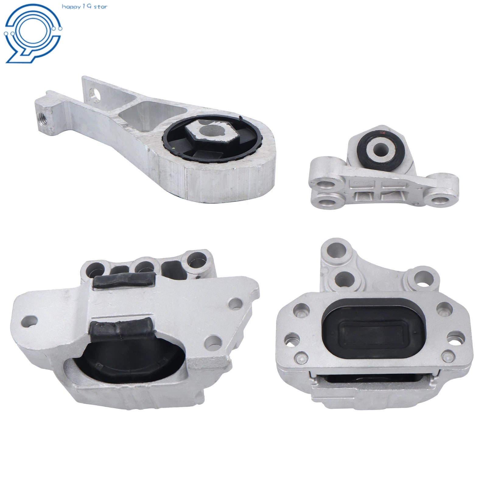 Set of 4 Engine and Transmission Mounts for Jeep Renegade (2015–2017)