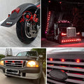 10X Red LED Round Side Marker Lights for Truck Trailer (EXV)