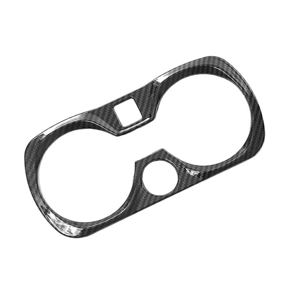 Carbon Fiber Central Console Water Cup Cover Trim for BMW 3 Series (2019–2021)