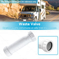 Waterless Self Sealing Waste Valve Inline Trap for Caravan RV