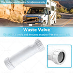 Waterless Self Sealing Waste Valve Inline Trap for Caravan RV