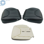 Front Seat Bottom Covers with Driver Foam Pad for Jeep Wrangler (2013-2017)