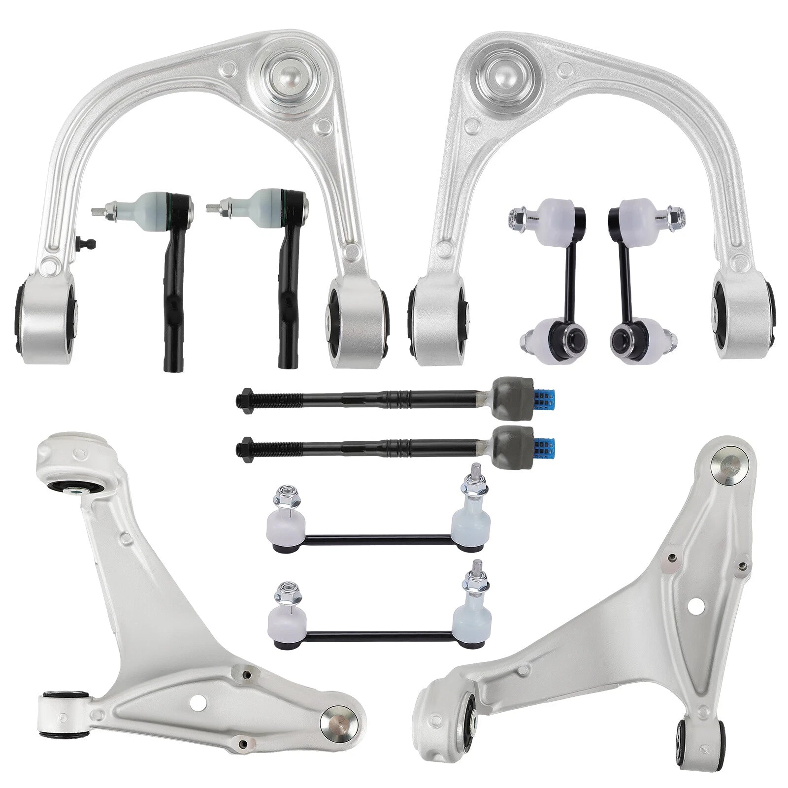 12Pcs Front Control Arm Kit with Sway Bar Links for Cadillac CTS (2008–2014)