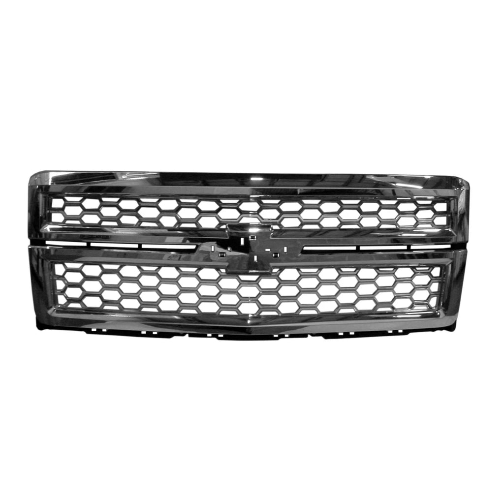 Replacement Chrome Polypropylene Front Grille (See compatibility Chart)