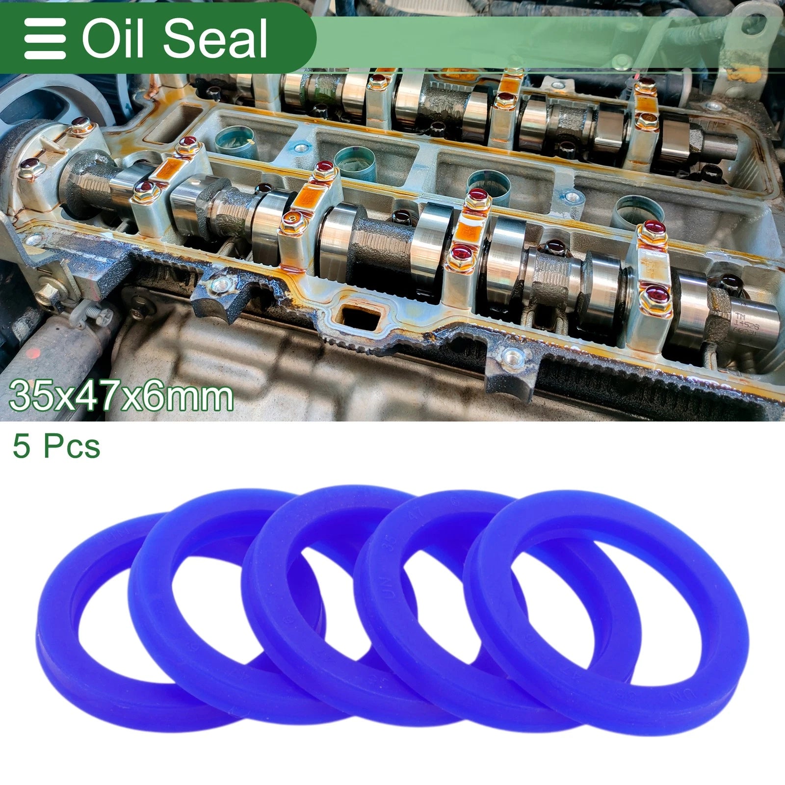 Set of 5 Oil Seal Rotary Shaft Seal 35x47x6mm for Various Models