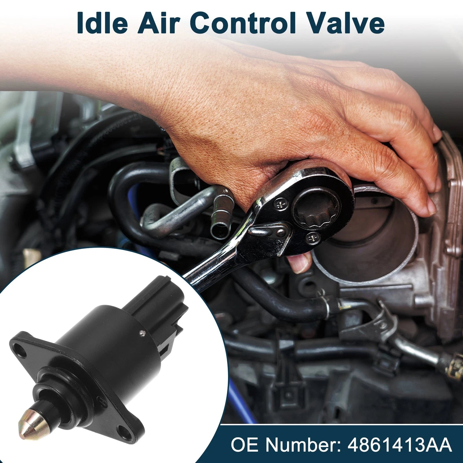Idle Air Control Valve for Dodge Neon (1995–1997) No. 4861413AA