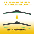 Set of 3 Windshield Wiper Blades for Jeep JK Wrangler (2007-2018)