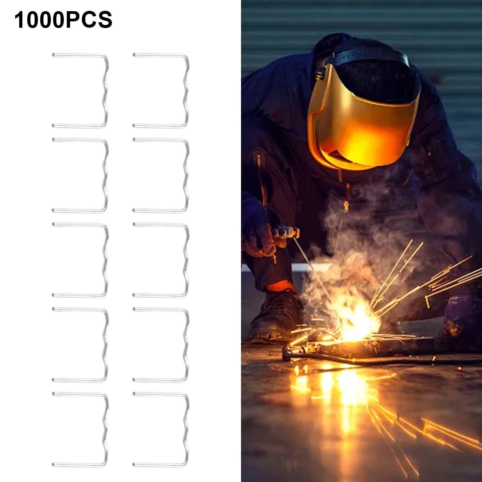 0.8mm Pre-cut Flat Staples for Automotive Use (1000PCS)