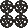 17" Matte Black Wheel Skins for 2007-2017 Jeep Wrangler - UQSK0193