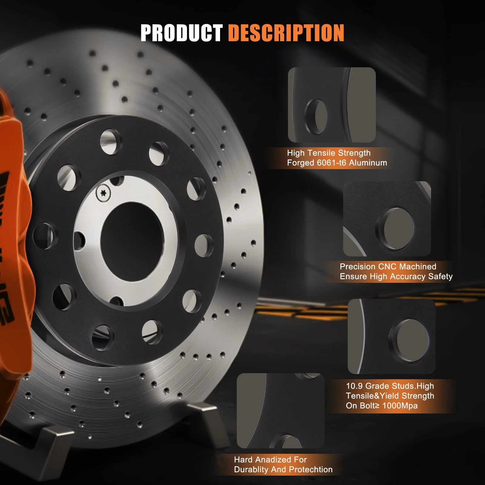 4X Wheel Spacers 5x4.75 / 5x4.5 for Honda CR-V, Infiniti Q50, Lexus IS250, Kia
