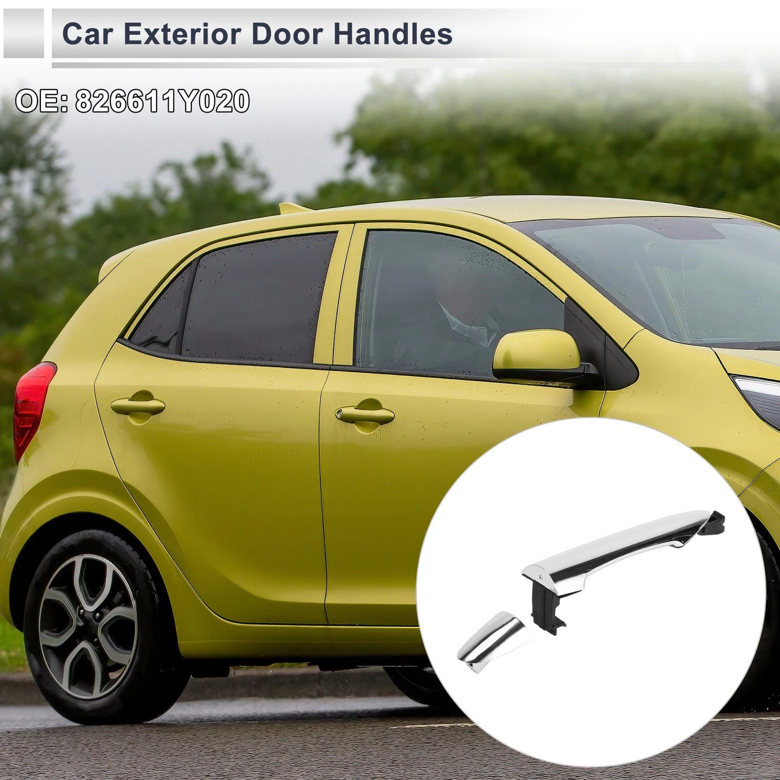 Front Right Door Handle for Kia Picanto (2011–2015) No. 826611Y020