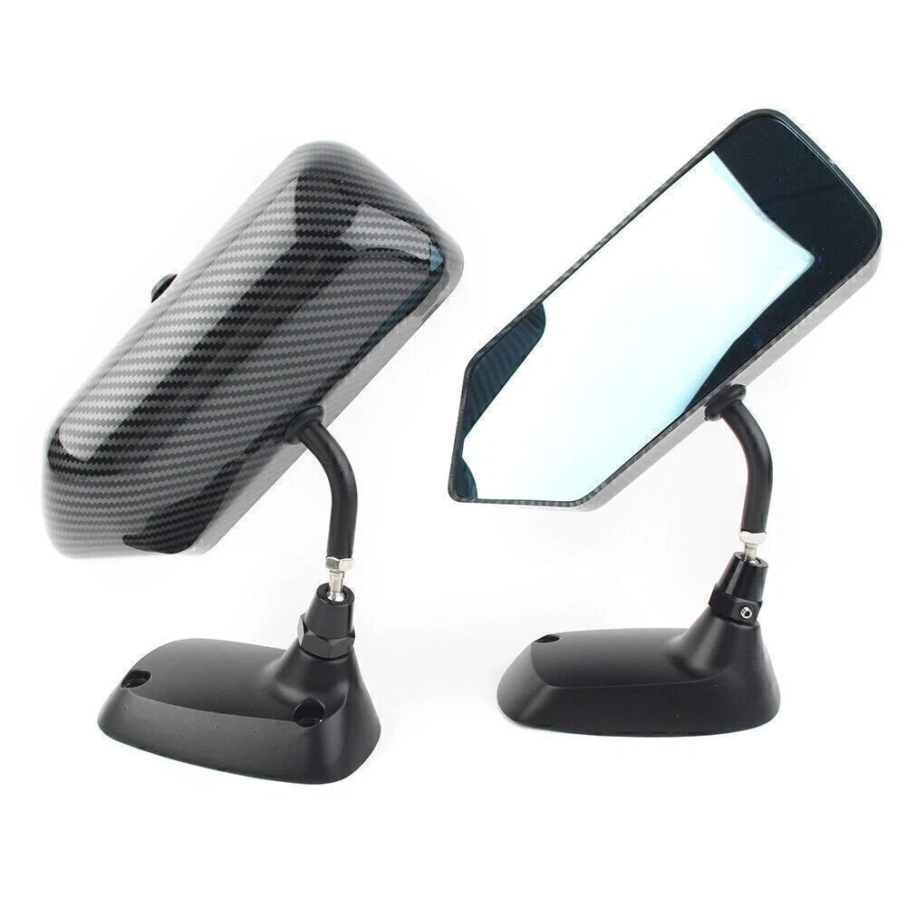 2X F1 Style Carbon Fiber Rearview Mirror Bracket for Universal Fit