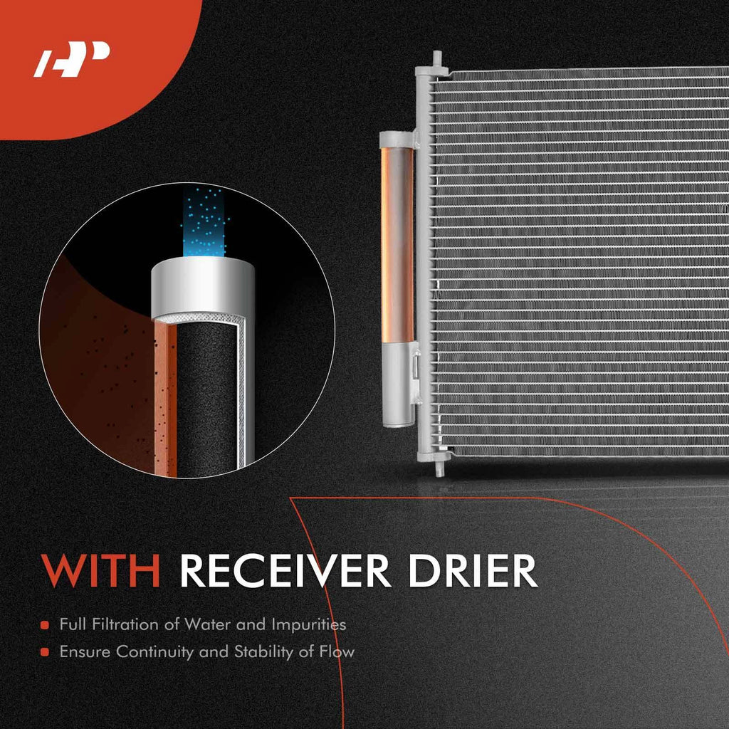 A/C Condenser and Cooling Fan Assembly Kit for Honda CR-V (2010–2011)