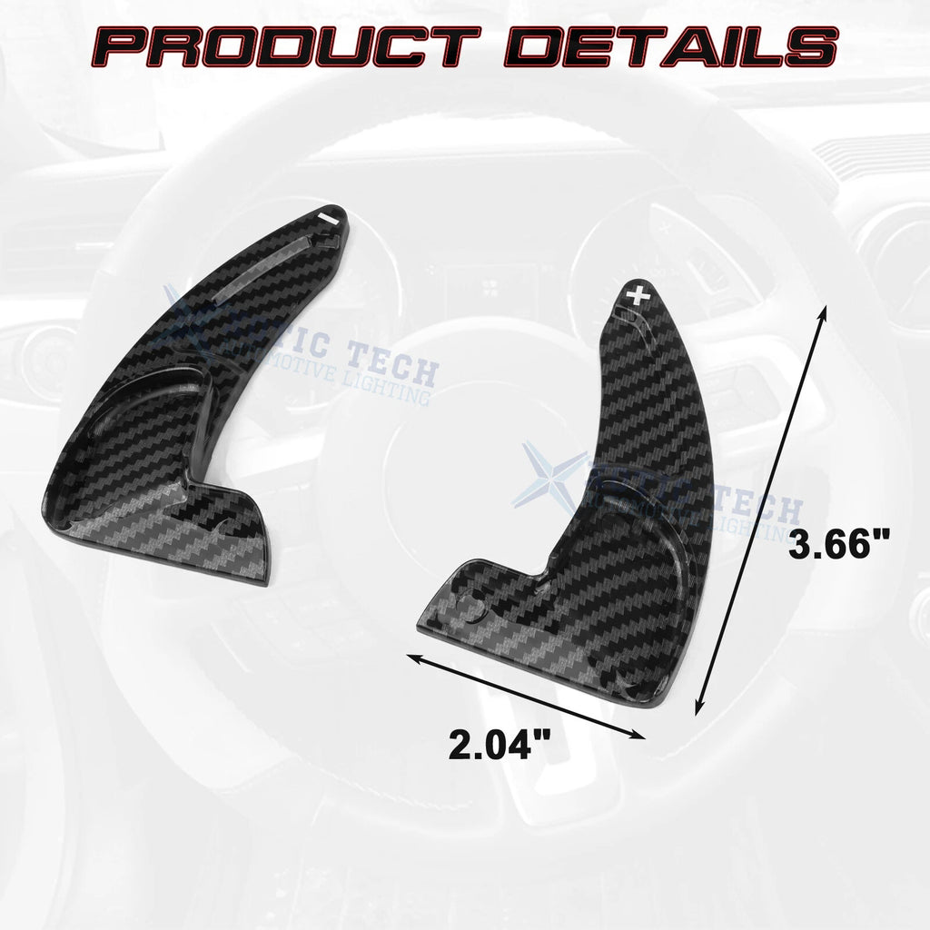 Carbon Fiber ABS Paddle Shifter Extension for Dodge (2015-2024)
