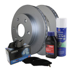 Front Brake Kit with 305mm Disc Rotors & Akebono Pads for Cadillac Chevrolet GMC