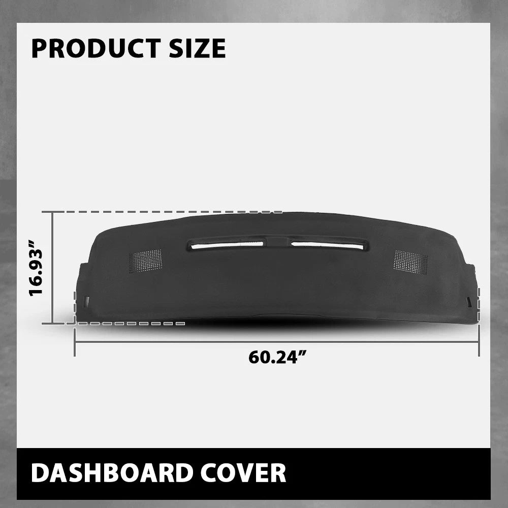 Dash Board Cover Overlay Cap for Chevrolet Camaro (1984–1992) Black TPE