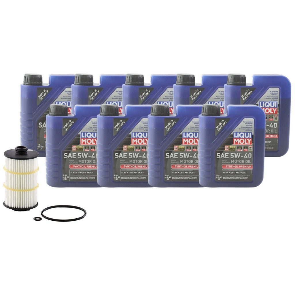 Liqui Moly Synthoil Premium 5W-40 Engine Oil Change Kit for A8 Quattro (1994–2020)