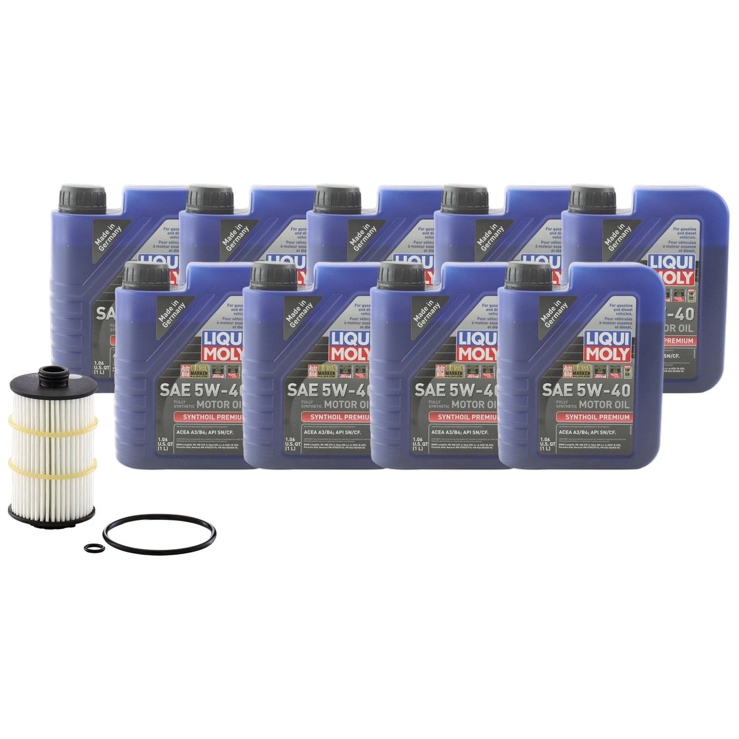 Liqui Moly Synthoil Premium 5W-40 Engine Oil Change Kit for A8 Quattro (1994–2020)