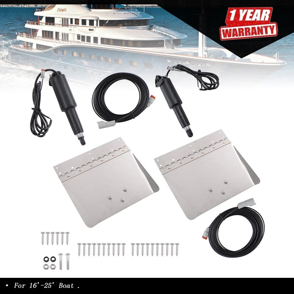 Standard Trim Tab Kit for 16'-25' Boats (12V)