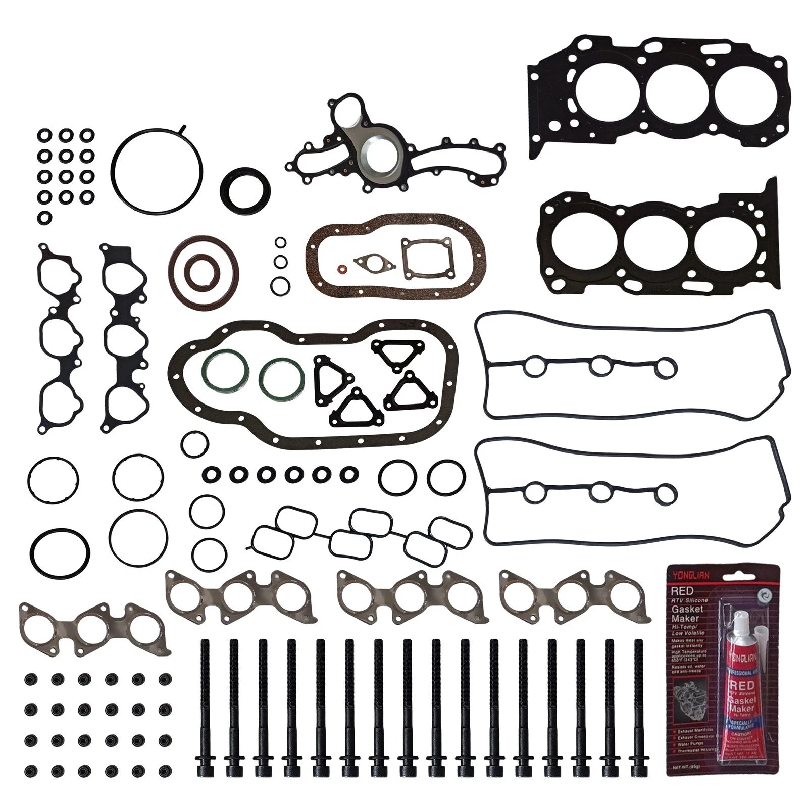 Full Gasket Set with Head Bolts for Toyota Tacoma 4Runner Tundra (2005–2015)