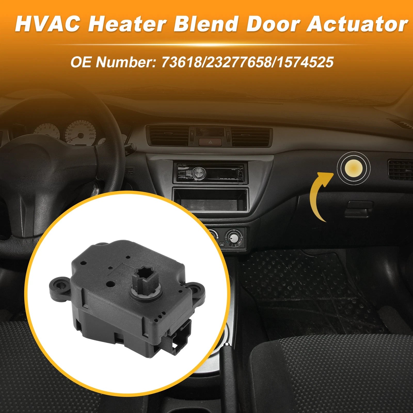 HVAC Heater Blend Door Actuator for Chevrolet Colorado (2015–2022) 23277658