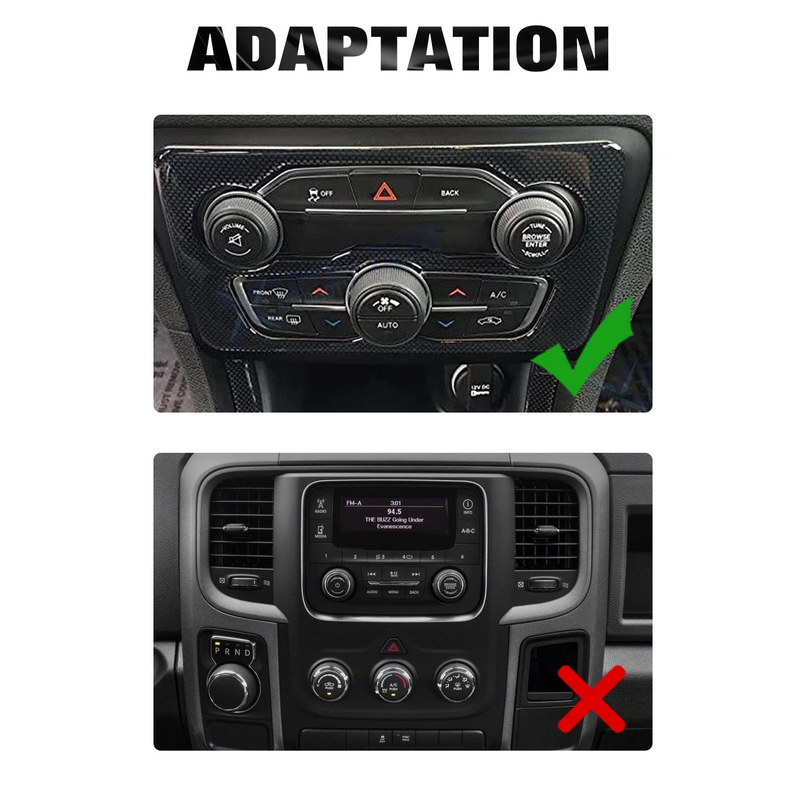 Red Anti-Dust Floor Mats+AC Radio Knob+Engine Button Covers for Challenger (2015-2023)