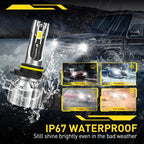 9005 H11 Combo LED Headlight Bulbs Kit for Vehicles